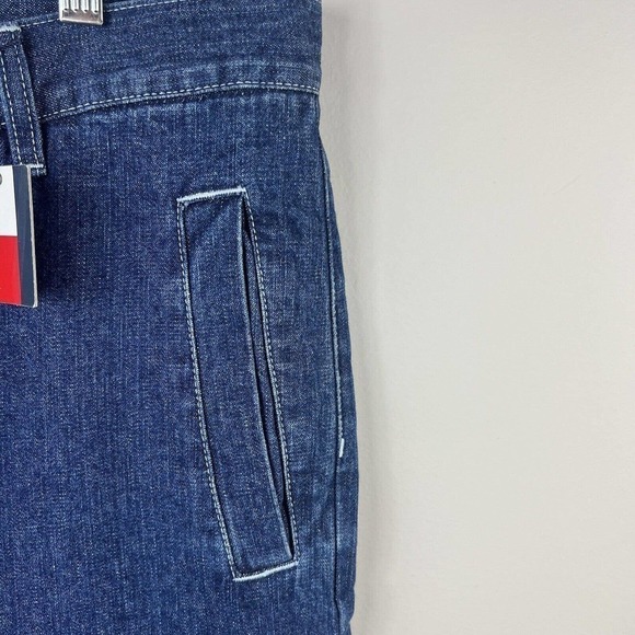 Tommy Hilfiger Vintage Cargo Jeans Size 9 Juniors Button Front Y2K - Picture 9 of 15